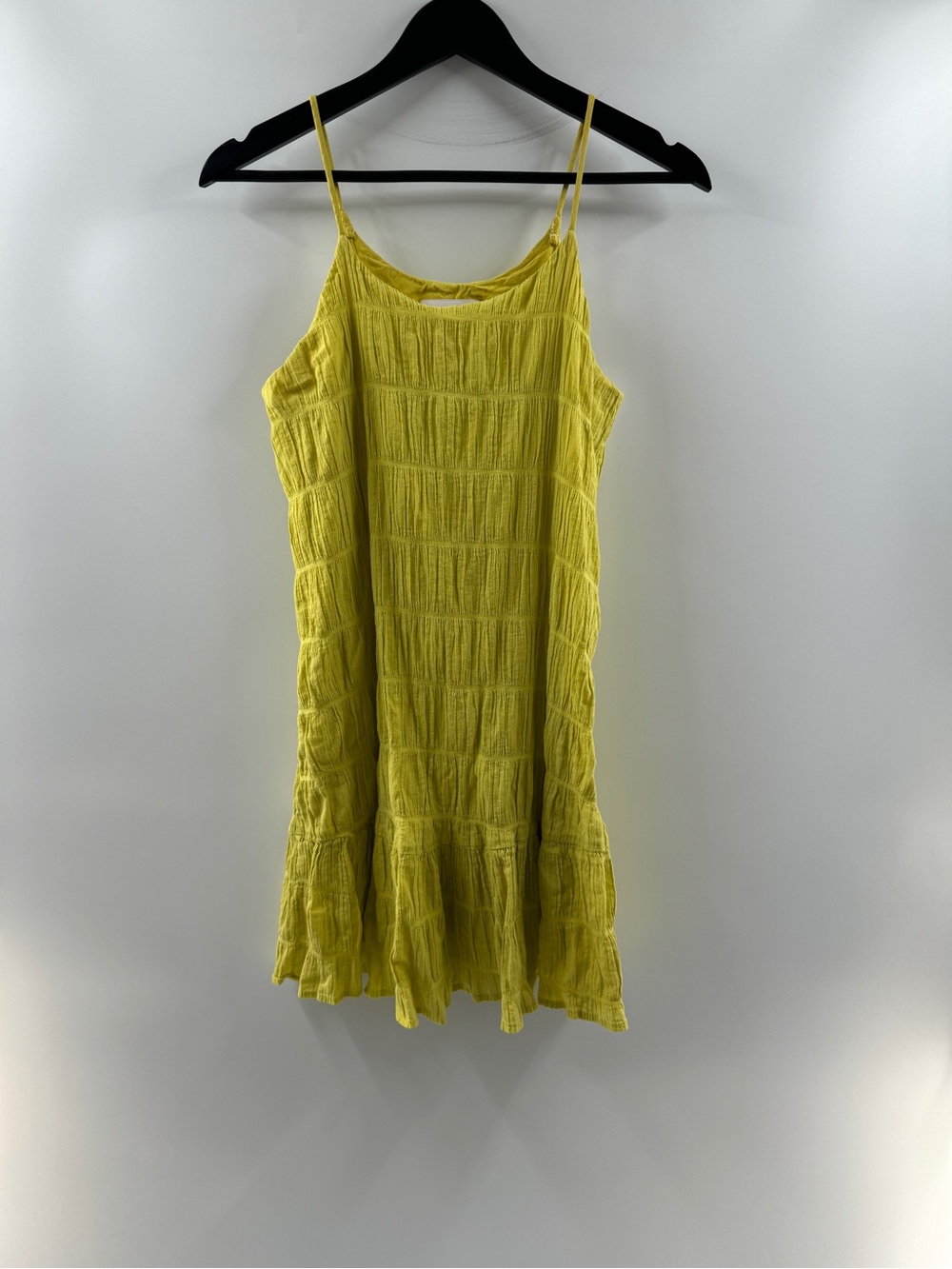 Blush Boutique Chartreuse Sundress Women's Small Cotton Blend
